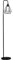 HOMCOM Stehlampe Industriestil Standleuchte Stehleuchte Sockel E27 für Schlafzimmer Esszimmer Stahl Marmor Schwarz Ø25 x 152H cm