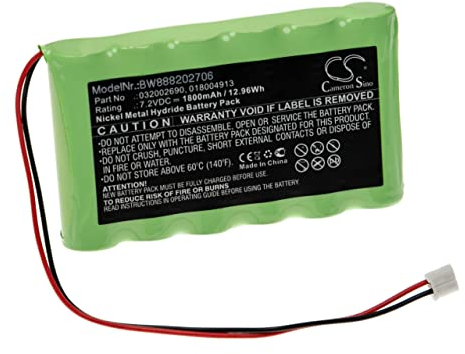 vhbw Akku kompatibel mit Compex Sport 2, Sport 3, Sport 300, Sport 3 Vascular, Sport 400 Medizintechnik (1800mAh, 7,2V, NiMH)