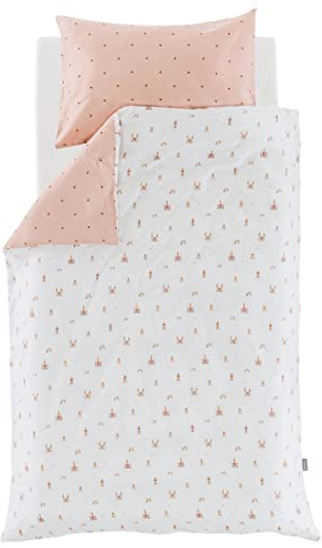 Träumeland Bettwäsche Märchengold, Größe: 100 x 135 cm + 40 x 60 cm - feinste, weiche Baumwolle in praktischer Turnbeutelverpackung