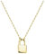 Sofia Milani - Damen Halskette 925 Silber - vergoldet/golden - Schloss Anhänger - N0440