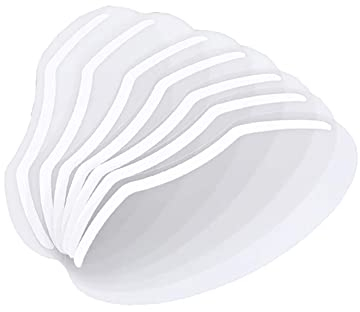 JIHUOO 50 Stück Klar Gesicht Visier Transparent Gesichtsschutz Dusche Augenschutz Haarspray Haar Schneiden Werkzeug