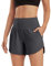 G4Free Activewear-Shorts für Damen Hohe Taille Sportshorts Yoga Kurz Hose mit Taschen Laufhose für Fitnessstudio Ausbildung
