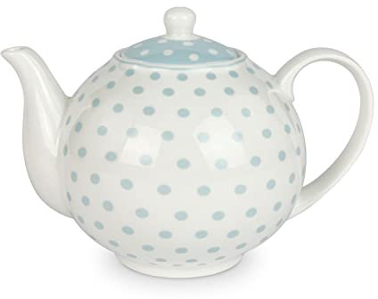 Nada Home Tetera de porcelana Isabelle Rose de lunares estilo retro con tapa 1 litro 5037