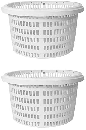 2 Piezas Skimmer Standar Cesta Filtro Piscina Repuesto, Cesta Colador Redonda Duradera, Kit Conversión Cesta Skimmer Suministros para Piscinas
