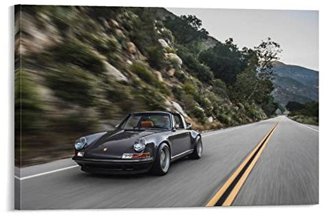 ASDSA Auto-Poster Porsche 911 Targa, dekoratives Gemälde, Leinwand, Wandkunst, Wohnzimmer, Poster, Schlafzimmer, Gemälde, 30 x 45 cm