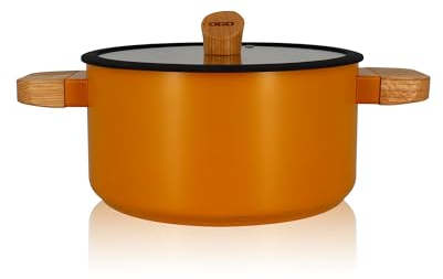OGO LIVING - Faitout ECTOR 24cm en aluminium et revêtement céramique jaune 6 7930276