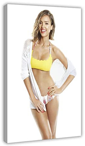 Star Jessica Alba 22 Leinwand-Poster, Schlafzimmer, Dekoration, Sport, Landschaft, Büro, Raumdekoration, Geschenkrahmen, 30 x 45 cm