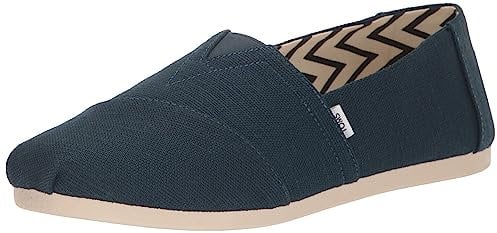 TOMS Men's Alpargata Espadrille Loafer Flat, Dark Indigo Heritage Canvas, 6.5 UK