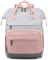 LOVEVOOK Sac à Dos Femme Sac à Dos pour Ordinateur Portable 15.6&17.3 Pouces Sac à Dos PC Étanche Sac à Dos de Voyage Sac à Dos Travail pour Voyage Loisir Travail College École, Beige Noir