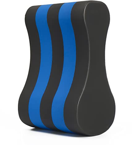 NEAGLORY Swimming Pull Float, Soft Swimming Float Kickboard, EVA 5-Layer Pull Buoy Leg Float, Pool Training Aid, Legs and Hips Support for Adults, Kids, and Beginners, Black & Blue