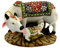 Aashita Creations Dekorative Kuh und Kalb große Statue, Marmor-Polyresin, spirituelle Vastu Nandi Pooja Figur Skulptur, Kamdhenu Designer Stein besetzt Gau MATA Tier Puja Idol Geschenk I