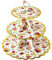 Soleebee Tortenständer aus Karton, 3 Etagen Cupcake Ständer Dessert Turm Halter Muffinständer Partyzubehör für Geburtstag Hochzeit Party Kuchen Torten Brötchen Etagere (1 Stück, Blumen)