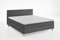ATLANTIC home collection Boxbett inklusive Rost und Federkernmatratze, Holz, Dunkelgrau, 180 x 200 cm