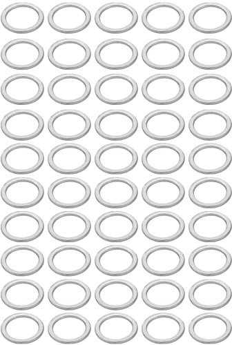 XYWHPGV 50 piezas de aluminio de 20 mm x 27 mm x 2 mm arandela de tapón de drenaje de hardware de motocicleta(89db9 b80cc 81830 5bc25 e4a21 8b93a