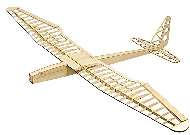 Dancing Wings Hobby Balsa wood Glider Sunbird 1599mm Wingspan, Radio Controlled Model Aircraft Kits to Build for Adults (F1604C-L10)