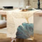 ETOLISHOP Tischläufer Wohnzimmer Tischläufer Frühling Tischläufer Modern Esszimmer Tischläufer Gold Petrol Ginkgo Biloba Tischläufer Polyester Tischläufer für Urlaub Party Picknick Esstisch Dekor
