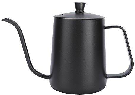 Olla De Goteo, Tetera De Té Con Cuello De Ganso Negro De Acero Inoxidable, Cafetera Con Boquilla, Cafetera De Goteo(350/600ml)(600ml)