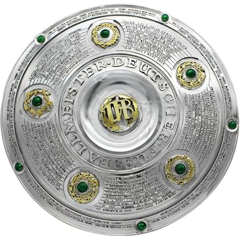 MIAOWR 2024 Bundesliga Champions Trophy Replica Football Collectibles Souvenirs Home Office Ornamental Gifts for Fans