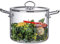 Pentole in vetro for cucinare, pentola in vetro borosilicato resistente al calore, pentola in vetro trasparente con coperchio e doppi manici for zuppa di latte di noodle(5.5L)