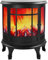 LED-Kamin Nostalgie | Deko Kaminfeuer | Tischkamin elektrisch | batteriebetrieben | ohne Heizung | realistischer Feuer-/Flammen-Effekt | 35,5x30cm | schwarz