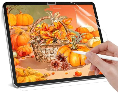 Tasnme 2-Pack Paper Screen Protector for iPad Pro 11 inch (M5/M4, 2025/2024) Matte PET Film for Drawing and Writing like on Paper Anti-Glare & Anti-Fingerprint Screen Protector for iPad Pro 11 (M5/M4)