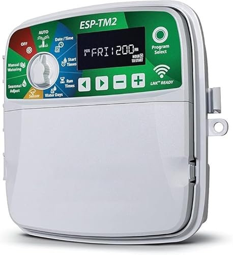 Suinga Programador de Riego 8 Zonas | Riego Automatico para Jardin | Temporizador de Riego Eléctrico | Uso con Electrovalvulas de 24V