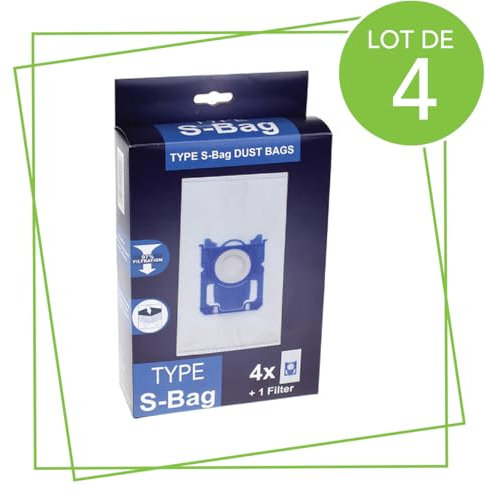 SOS Accessoire Lot de 4 boîtes de 4 sacs TYPE S-BAG pour Aspirateur ELECTROLUX 9001684589