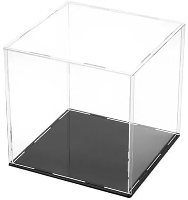 JAWUZ Vitrine Acrylique Auto-assemblée (15x20x15 cm), Boîte de Présentation Transparente Antipoussière pour Figurines Pop, Jouets et Objets de Collection pour Expositions et Stockage