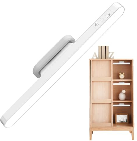 Ylnailky Luci LED da Sottopensile - Luce Sotto Mobile Ricaricabile - Lampada Adesiva Touch con Angolo Regolabile per Libreria, Guardaroba e Armadio