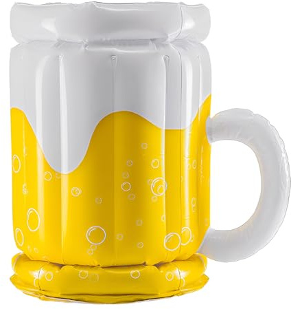 GXGM 1 Pieza cubo hielo para mantener las bebidas frías, cubo cerveza, contenedor de cubitos de hielo, Jarras de cerveza inflables, cubo de hielo portátil al aire libre