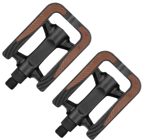Alasum Mountainbike Pedale mit Anti rutsch Gummipads Plattform Pedale aus Molybdänstahl für City Trekking Crossbikes Leicht Komfortabel und Langlebig