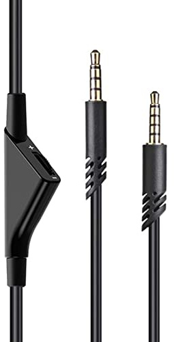 Cosiki Gaming-Headset-Audiokabel, Langlebiges Verlängerungskabel mit Klarem Klang für Astro A10 A40 A30, 2 M PVC, Geeignet für Gamer
