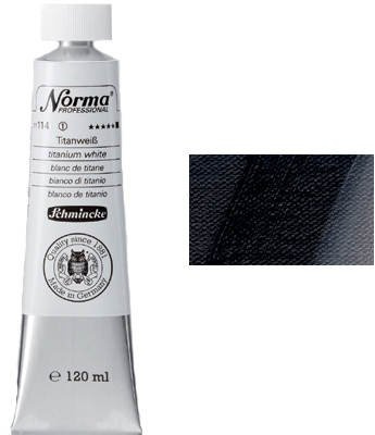 Schmincke : Norma : Professional Artists' Oil : 120ml : Black Iron Oxide