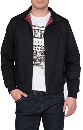 Merc of London Harrington - Blouson - Manches longues - Homme - Noir (Black) - X-Large (Taille fabricant: XL)