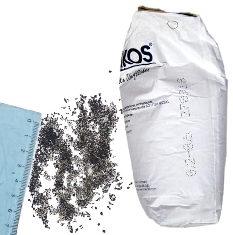 Scories d’Argile Abrasif Asilikos 25Kg, 0.2-0.5 mm – Sable pour Sableuse, Dureté Mohs 6–7, Réutilisable 6 Fois, pour Bois, Métal, Rouille - LordsWorld