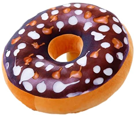 Facynde Donut-Wurfs-Kissen Zierkissen | Dekoratives rundes Wurfs-Kissen | Home Dekokissen Donut, dekoratives Donut Kissen, bequemes weiches Plüschkissen, Sitzkissen für das Büro