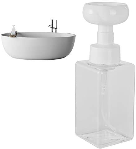 Vigcebit Blumenförmiger Seifenspender Blume Schaum Machen, Schaumseifenspender Mit Blumenförmiger 450ml, Schaumspender Flasche, Pumpe Leer Flaschen, Für Shampoo Kosmetik Lotion Toilettenartikel