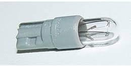 Spahn 10 Stück Glühlampe 12V 0,5W W2x4,6d Kunststoffsockel Glühbirne Lampe Birne 12Volt 0,5Watt in grau | Tacholampe Tachobeleuchtung Instrumentenbeleuchtung Instrumententafelbeleuchtung