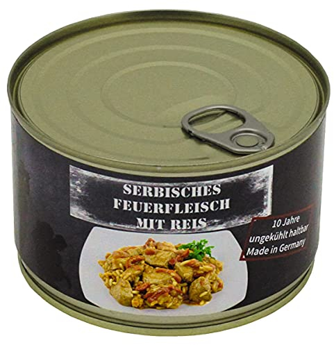 MFH Serb. Feuerfleisch mit Reis, Vollkonserve, 400 g, 7% Mwst.