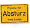 DankeDir! Alkohol Absturz Schild mit Spruch - lustiges Geschenk für ihn Geschenkidee Geburtstagsgeschenk Männer Jungs Party Deko Zubehör Scherzartikel JGA - Accessoire Fotobox