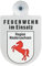 Alu Saugnapf Wappen Schild Feuerwehr im Einsatz mit Wappen Niedersachsen