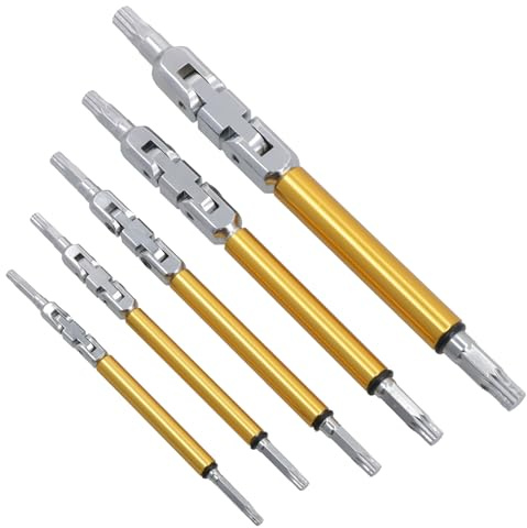 AB Tools Multi Angle/Multi Jointed Flexi Spline Key Wrench Set 5pc M4 - M10
