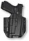 Holster für Glock 19/17 mit Streamlight TLR-1 - OWB Holster für verdecktes Tragen/individuelle Anpassung an Ihre Waffe - Bravo Concealment, Schwarz