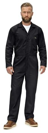 Natural Uniforms Langärmeliger Herren-Overall mit Reißverschluss, flecken- und knitterarm