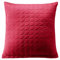 Aqua-Textil Dreamlike Zierkissen 80 x 80 cm Bordeaux rot Mikrofaser Dekokissen leichte Wattierung Steppkissen