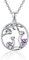 TANGPOET Alpaka Lama Halskette Alpaka Kette Baum des Lebens Alpaka Anhänger 925 Sterling Silber Tier Alpaka geschenke für Mädchen Frauen Mutter Tochter Halskette