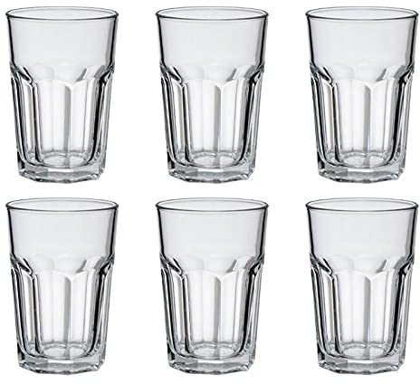 Secret de Gourmet - Lot de 6 Gobelets en Verre Mojito 36cl Transparent