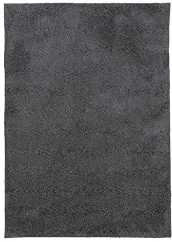 carpetfine Hochflorteppich Silky Grau Flauschig weicher Langflor Shaggy Teppich 60x90 cm für Wohnzimmer, Schlafzimmer & Kinderzimmer