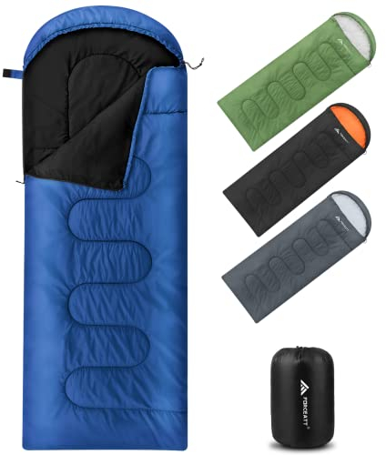 Forceatt Schlafsack 3 Jahreszeiten Schlafsack kleines packmaß Sommerschlafsack/Winterschlafsack Deckenschlafsack Camping, Reise, Festival Geeignet für Verschiedene Jahreszeiten(1.4KG)