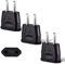 Jewan Adaptateur Prise USA, Adaptateur Voyage 3 X Adaptateur Prise Japon, Adaptateur Prise France vers USA, Japon Adaptateur Europe, Canada, Mexique (Noir)